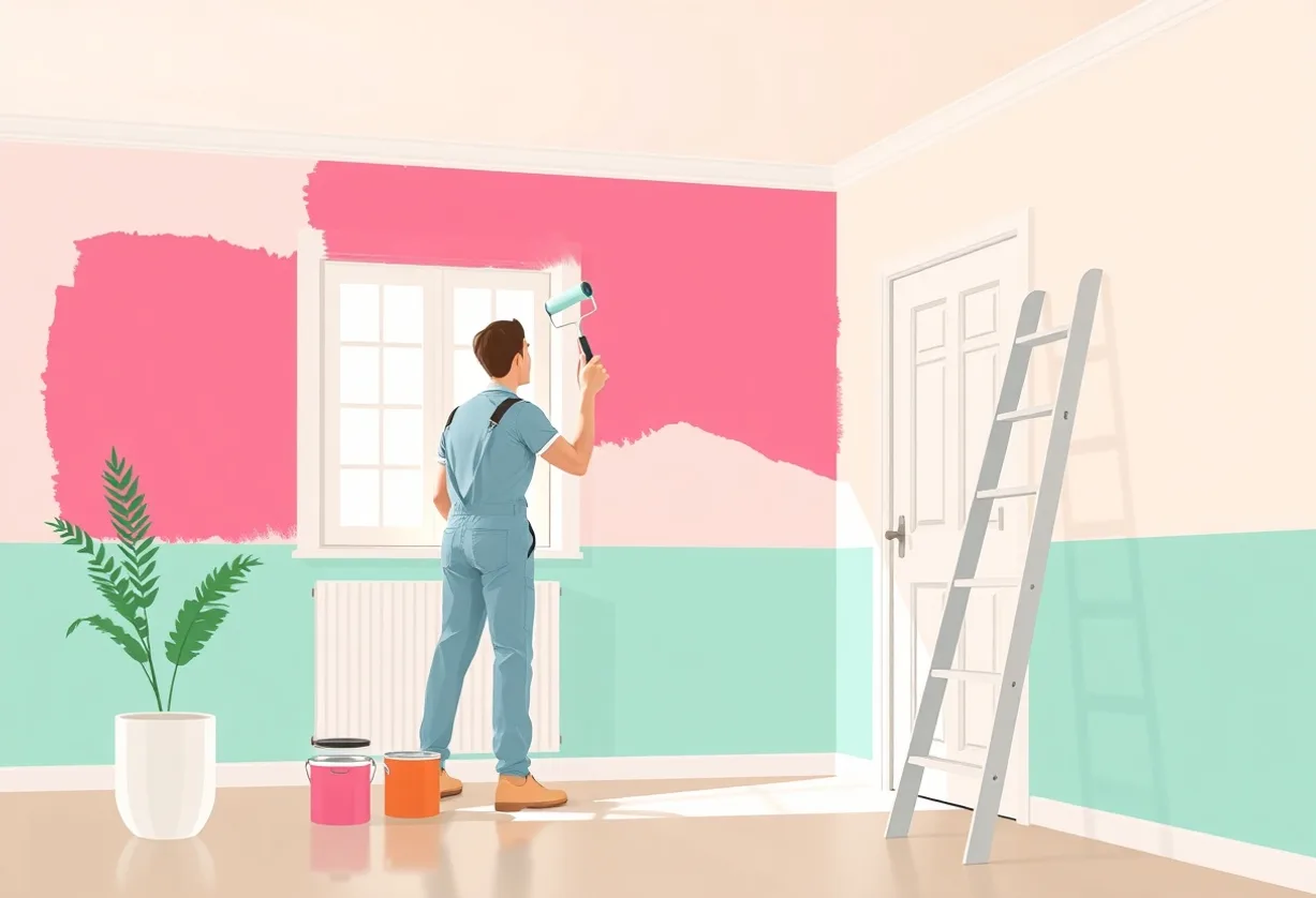 Peintre Saint-Pierre-du-Perray 91280 en intervention sur un chantier